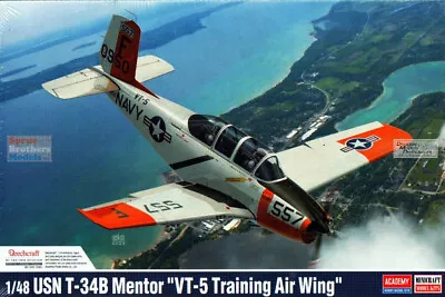 ACA12361 1:48 Academy USN T-34B Mentor 'VT-5 Training Air Wing' • $32.54
