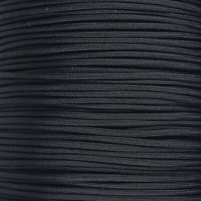 Black 550 Paracord Mil Spec Type III 7 Strand Parachute Cord 10 25 50 100 Ft • $6.99