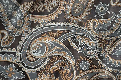 Vintage Hisdern Brown Cravat / Ascot With Paisley Pattern • £9.99