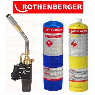 Rothenberger Superfire 2 Torch Mapp Map Gas Propane Brazing Blow Lamp Welding  • £14.99