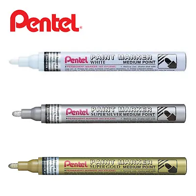 Pentel Permanent Oil Based Paint Pen Car Bike Tyre Tire Metal Marker Waterproof • £3.79
