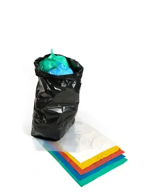 £4.99 • Buy Black & Coloured Strong Refuse Sacks Bags Bin Liners Rubbish Bags Uk Made 140g