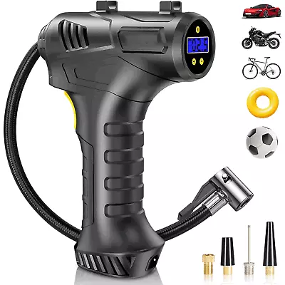 120W Cordless Car Tyre Inflator Handheld LCD Air Compressor Automatic Pump AU • $33.90