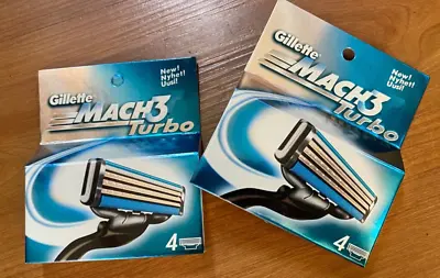 1 NEW Gillette Mach3 Turbo Cartridges Razor Blades 2 Available Shaving Mens • $20.51