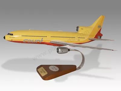 Lockheed L-1011-385 TriStar Court Line Solid Wood Handmade Desktop Model • £189.50