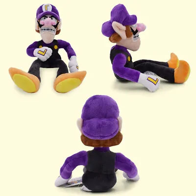 Super Mario All Star Collection Waluigi Plush Doll Stuffed Soft Figure Toy 26cm • £10.72