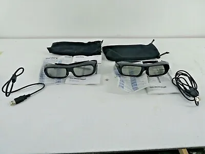 £40 • Buy Set Of 2 Sony Active 3D Glasses TDG BR250 USB Rechargeable (A7)