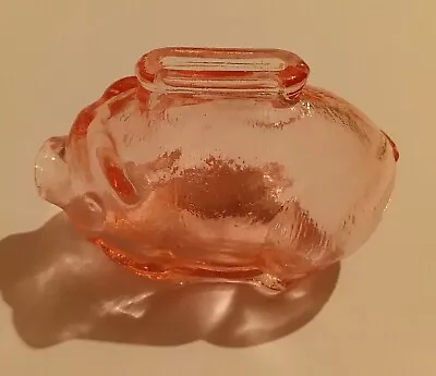 Vintage Piggy Bank Glass No Cracks Or Chips 4.5  X 3  Collectors Piece. • $9.99