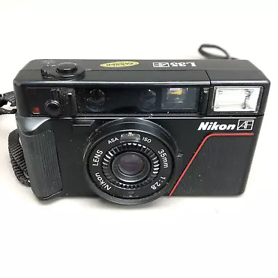 £16 • Buy Nikon L35AF Film Camera 35mm Point & Shoot Case Vintage Photography 01089 CP