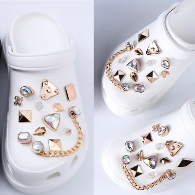 £7.98 • Buy 26PCS Shoe Bling Crystal Diamond Croc Clog Shoes Charms Jewelry Decor Girls Gift