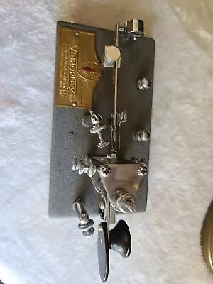 Vintage BEAUTIFUL Vibroplex Telegraph Morse Code Key Bug  • $36