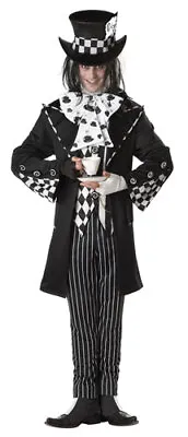 Dark Mad Hatter Mens Gothic Halloween Costume • $42.49