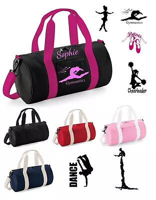 £11.99 • Buy Personalised Barrel Dance Bag Girls Glitter Kids School Gymnastics Ballet 