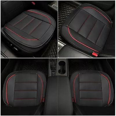 2x Car Front Chair Surround Seat Cover Cushion PU Leather Red Lines For Volvo • $33