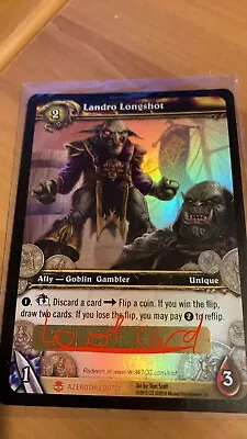 Landro Longshot Unscratched World Of Warcraft Trading Card Game Loot Card • $90