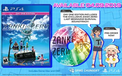 Zanki Zero: Last Beginning Day One Edition Playstation 4 PS4 Brand New Sealed • $27.86