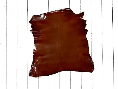 £14.99 • Buy 1mm Dyed Veg Tan Suede Sheepskin Leather Craft Half/whole Hide - Reddish Brown