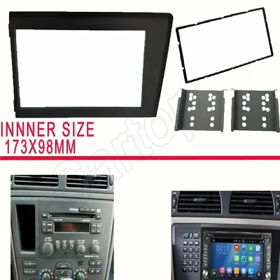 2 Din Car Radio Stereo Fascia Frame For Volvo XC70 V70 S60 1998-2004 03 02 01 99 • $23.46