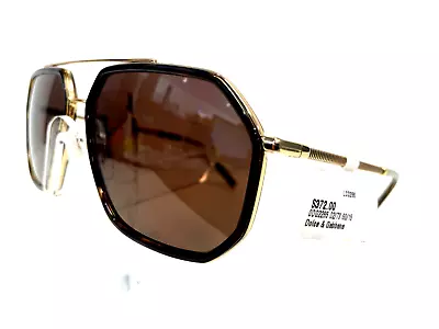 Brand New Dolce & Gabbana Sunglasses DG 2285 02/73 Gold Havana/Dark Brown Men • $134.99