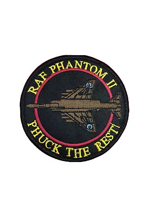 RAF Phantom II Badge Royal Air Force Phantom II Machine Embroidered Patch • £7.99