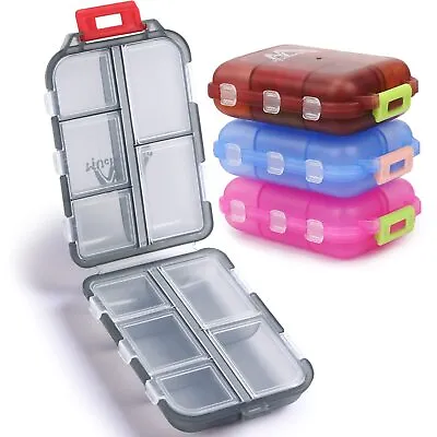 4 Pack Pill Case Portable Small Weekly Travel Pill Organizer Portable Pocket • $8.99
