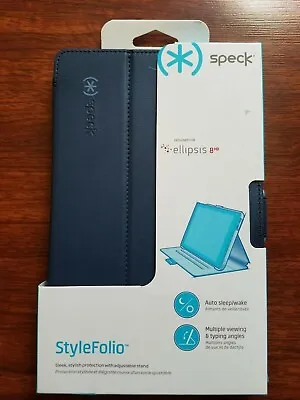 Speck StyleFolio Case Cover And Stand For Verizon Ellipsis 8 HD - Marine Blue • $4.95