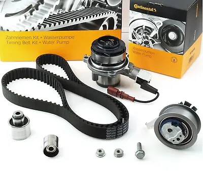 Timing Belt Kit+Water Pump+Sensor Continental VW Audi Seat 1.6 2.0 Tdi • $237.01