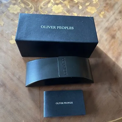 Oliver Peoples OP-523 Fight Club Sunglasses Case Box & Booklet. Brand New • £75