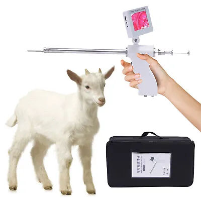 Visual Artificial Insemination Gun 15MP Camera 360 Screen For Sheep Goat  • $232.75