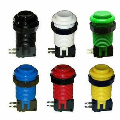 7pcs Arcade HAPP Style Push Button With Micro Switch For Arcade JAMMA MAME DIY • £12.60