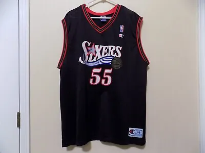 Dikembe Mutombo Philadelphia 76ers Jersey (48) CHAMPION/Vintage/GREAT Cond. • $30.99
