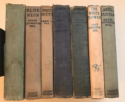 Lot Of 7 Vintage Grace Livingston Hill Hardcover Books 1908-1929 • $22.99