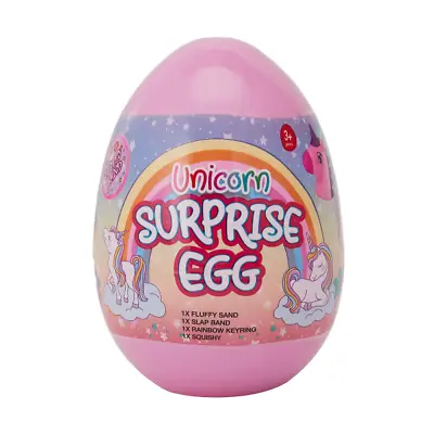 $11.49 • Buy Unicorn Surprise Egg Fluffy Sand Slap Band Rainbow Keyring Squishy Magical Goodi