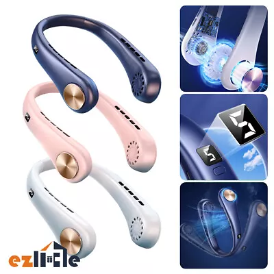 $22.99 • Buy Cooling Neckband Portable Cooler Bladeless USB Rechargeable 3000mA Neck Fan
