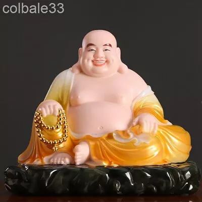 37cm White Marble Maitreya Buddha Statue Big Belly Laughing Buddha Metteyya  • $999