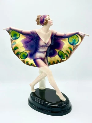 $4000 • Buy Goldscheider  The Capture Bird  Ceramic Statuette By Josef Lorenzl