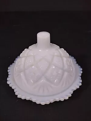 Vintage WESTMORELAND Milk Glass Thumbelina Individual Covered Butter Pat Dish • $11.02