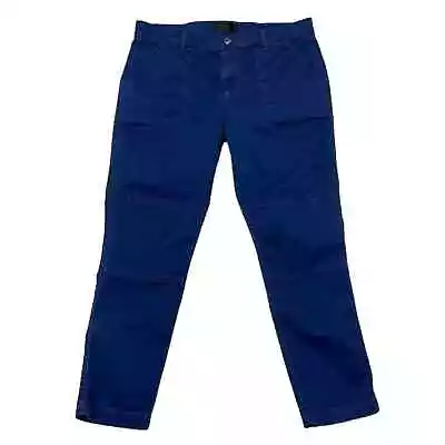 Vince Jeans Women's 29 Blue Military Rolled Trouser Lightweight Denim • $33.15