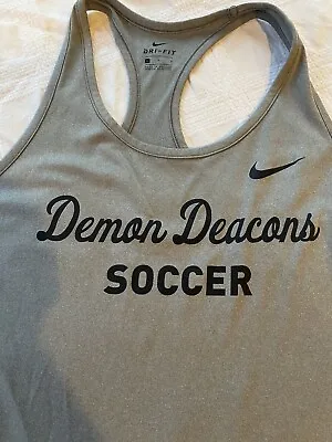 Nike Vapor Tank Top Gray Soccer Shirt Women's Large Demon Deacons • $20