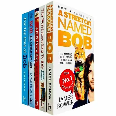 Bob The Cat Series Books 1 - 5 Collection Set By James Bowen A Street Cat Named  • £21.95