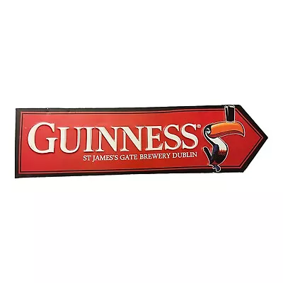 Guinness Metal Red Toucan Pint Road Sign Official Merchandise Vintage  • $14.99