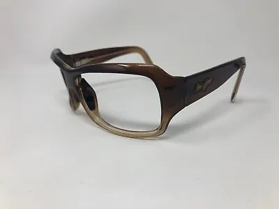 MAUI JIM MJ-111-01 Sunglasses Frame Italy Womens Brown Crystal Wrap Y549 • $30