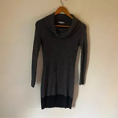 Toad & Co Size Small Merino Wool Cowlneck Ribbed Uptown Sweater Dress • $21