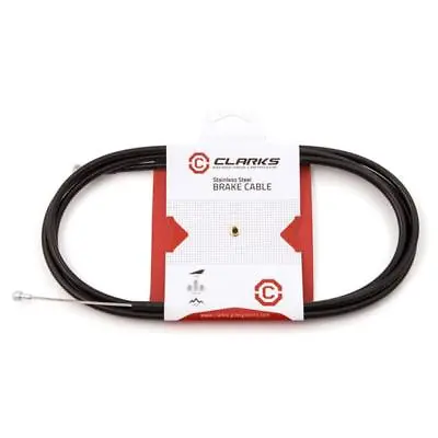 Clarks Stainless Steel Bike Brake Cable Cycle Break Cable Black 6086 • £4.15