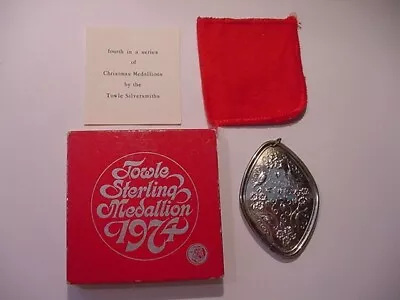 1974 Towle Sterling “12 Days Of Christmas” Medallion No. 4 - Four Calling Birds” • $44.95