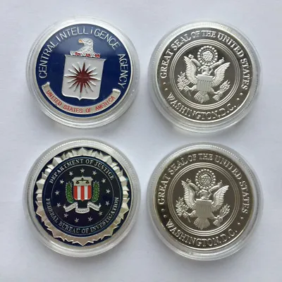 US Military American CIA & FBI Silver Eagle Challenge Coin Collectible 2018 NEW • $12.34