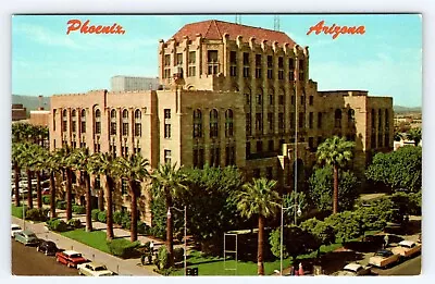 Maricopa County Courthouse Downtown Phoenix Arizona Vintage Postcard AF428-5A • $1