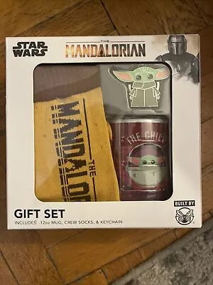 NEW Star Wars The Mandalorian The Child Baby Yoda Gift Set Mug Socks Keychain • $15