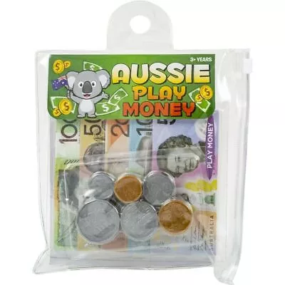44pcs Australian Play Money Coins & Notes Maths Pretend Shopping Brand New • $4.95