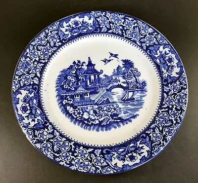 Olde Alton Ware 'Willow Pattern' Dinner Plate Blue And White England • £6.72